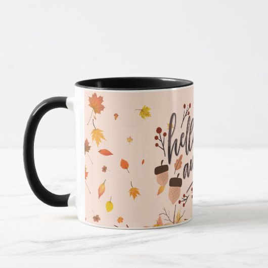 Feiern Sie die gemütliche Herbstsaison mit einem m Tasse (Links)