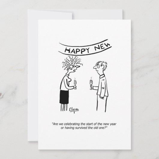 Feiern Sie die Karte des neuen Jahres (Vorderseite)