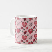 Feiern Sie die Liebe am Valentinstag Kaffeetasse (Vorderseite Links)