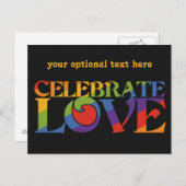 Feiern Sie die Liebe auf der Postkarte (Vorne/Hinten)