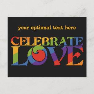 Feiern Sie die Liebe auf der Postkarte