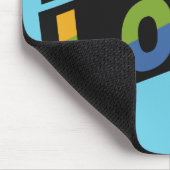 Feiern Sie die Liebe eines Monogramm-Mousepads Mousepad (Ecke)