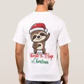 Feiern Sie die Magie der Heiligen Weihnachten T-Shirt (Rückseite)