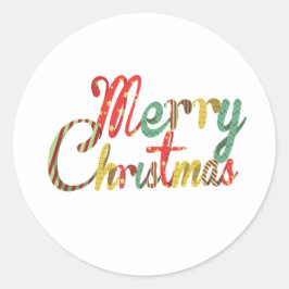 Feiern Sie die Magie von Weihnachten Runder Aufkleber