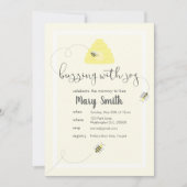 Feiern Sie die Mommy-to-Bee Einladung (Vorderseite)