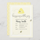 Feiern Sie die Mommy-to-Bee Einladung (Vorne/Hinten)