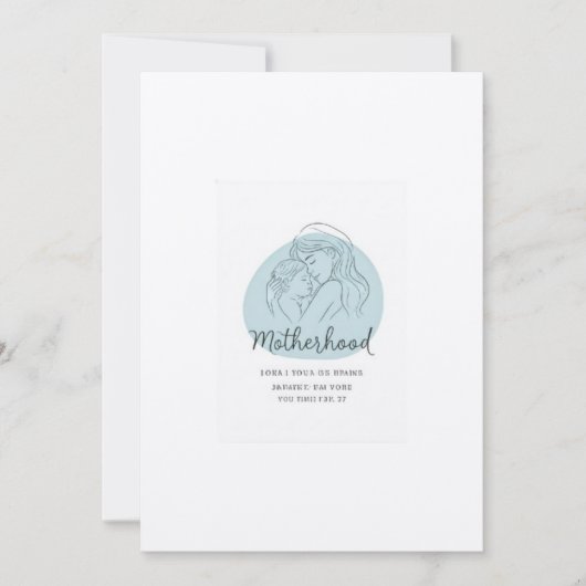Feiern Sie die Mutterschaft in künstlerischer Einf Einladung (Vorderseite)