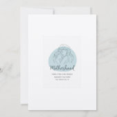 Feiern Sie die Mutterschaft in künstlerischer Einf Einladung (Rückseite)