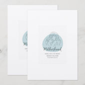 Feiern Sie die Mutterschaft in künstlerischer Einf Einladung (Vorne/Hinten)