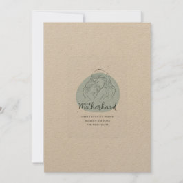 Feiern Sie die Mutterschaft in künstlerischer Einf Einladung