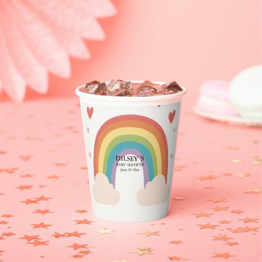 Feiern Sie die neue Baby-Dusche bei Ankunft Pappbecher (Insitu)