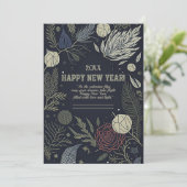 Feiern Sie die neue Weihnachtskarte Feiertagskarte (Stehend Vorderseite)