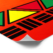 Feiern Sie die schwarze Geschichte mit Afrika Kart Poster (Ecke)