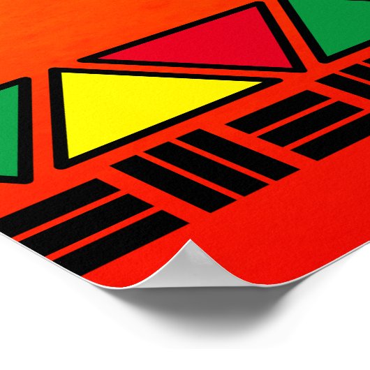 Feiern Sie die schwarze Geschichte mit Afrika Kart Poster (Ecke)