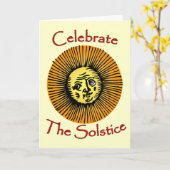 Feiern Sie die Solstice-Grußkarte Karte (Gelbe Blume)