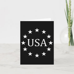 Feiern Sie die USA mit Stars Patriotic Karte