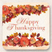 Feiern Sie die Zeit der Dankbarkeit mit unserem Getränkeuntersetzer (Vorderseite)