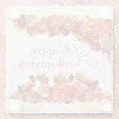 Feiern Sie die Zeit der Dankbarkeit mit unserem Glasuntersetzer (Rückseite)