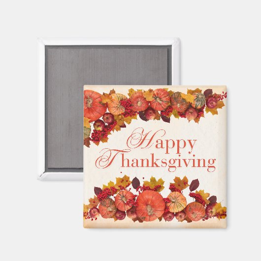 Feiern Sie die Zeit der Dankbarkeit mit unserem Magnet (Vorderseite/Rückseite)