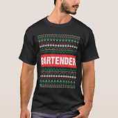 Feiern Sie dieses Weihnachten mit einem Barkeeper T-Shirt (Vorderseite)