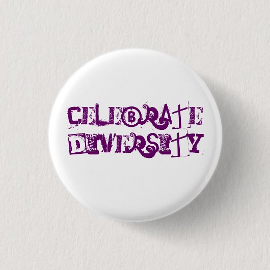 Feiern Sie Diversity Button (Vorderseite)