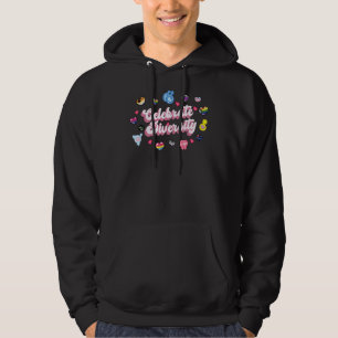 Feiern Sie Diversity Gender Symbols für LGBTQ Hoodie