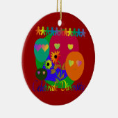 Feiern Sie Diversity Keramik Ornament (Rechts)