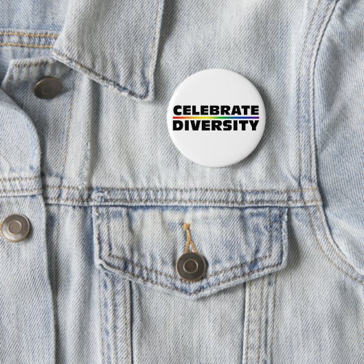 Feiern Sie Diversity-Knopf Button (Beispiel)