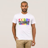 Feiern Sie Diversity-Shirt - wählen Sie Art T-Shirt (Vorne ganz)