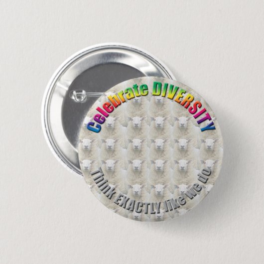 Feiern Sie Diversityknopf Button (Vorne & Hinten)