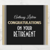 Feiern Sie! Eigenleistung Schaumweinetikett (Einzelnes Label)