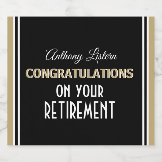 Feiern Sie! Eigenleistung Schaumweinetikett (Einzelnes Label)