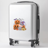 Feiern Sie ein Hippo Halloween mit Moo Deng! Long  Aufkleber (Koffer)