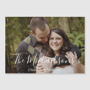 Feiern Sie ein neues Jahr Foto - Magnet-Karte Magnetkarte