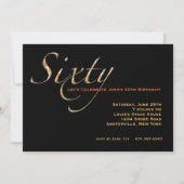 Feiern Sie Einladung 60 (Vorderseite)