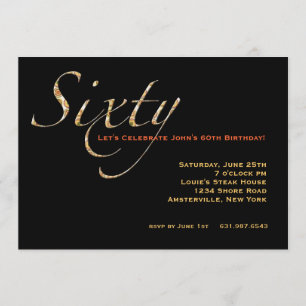 Feiern Sie Einladung 60