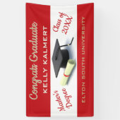 Feiern Sie es! Master-Grad-Abschluss Banner (Vertikal)