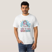Feiern Sie Fantasy mit Einhorn Kunst T-Shirt (Vorne ganz)