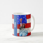 Feiern Sie Freiheit  Kaffeetasse (VorderseiteRechts)