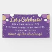 Feiern Sie! Fun Confetti Class Wiedersehen-Banner Banner (Horizontal)