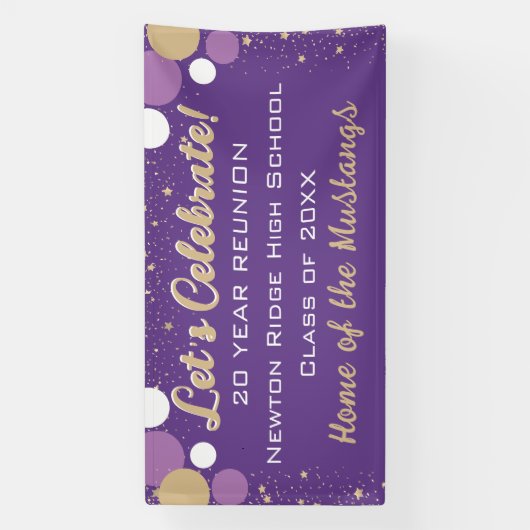 Feiern Sie! Fun Confetti Class Wiedersehen-Banner Banner (Vertikal)