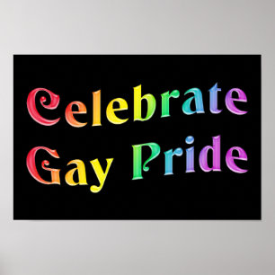 Feiern Sie Gay Pride Poster