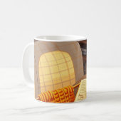 Feiern Sie gemütliche Nächte aus Strickdecke und w Kaffeetasse (Vorderseite Links)