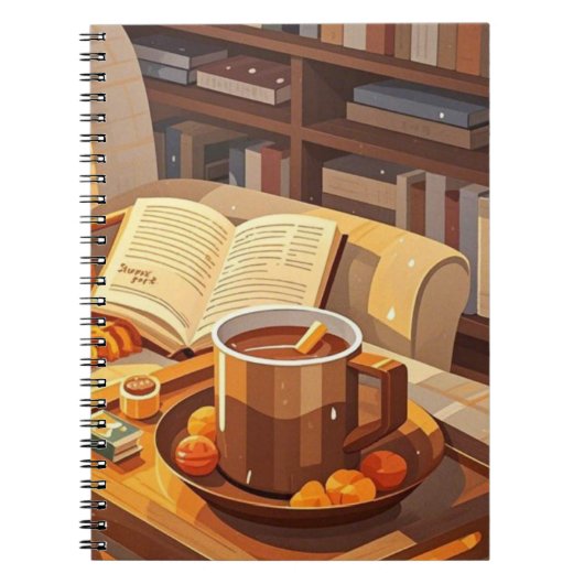 Feiern Sie gemütliche Nächte aus Strickdecke und w Notizblock (Vorderseite)