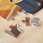 Feiern Sie gemütliche Nächte aus Strickdecke und w Puzzle (Seite)