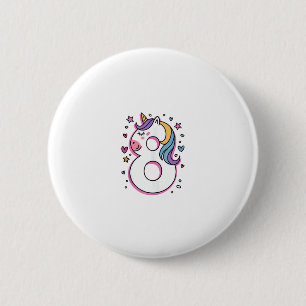 Feiern Sie glückliche 8 Jahre alte Geburtstagspart Button