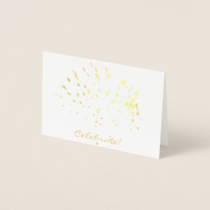 Feiern Sie! Goldfolie Mini Karte