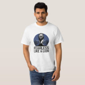 Feiern Sie große Katzen mit Löwenkunst T-Shirt (Vorne ganz)