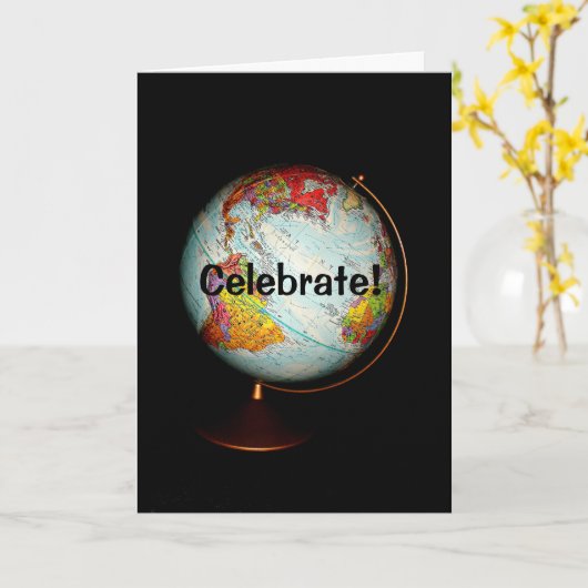 Feiern Sie! Happy Earth Day Karte (Gelbe Blume)