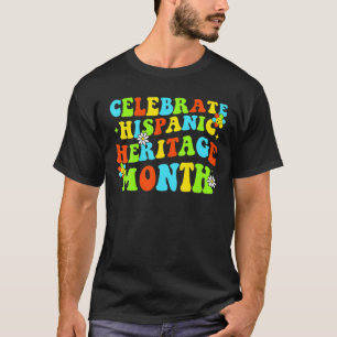 Feiern Sie Hispanic Heritage Monat Länder Lateinam T-Shirt